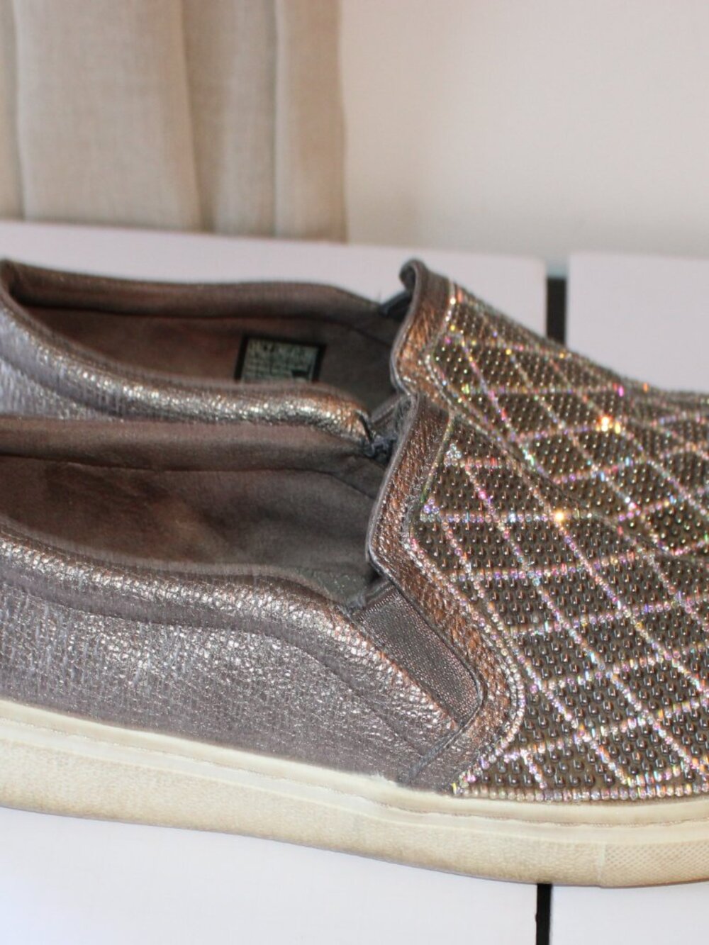 Skechers Glitter Sneakers Slip On Shoes Women's Size 10 - Picture 4 of 8